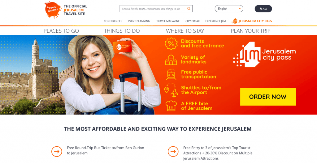 Jlm City Pass 是2018年6月剛推出的卡,集結了耶路撒冷(Jerusalem = Jlm)的所有熱門景點